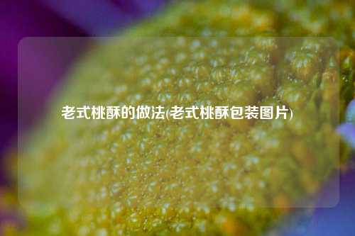 老式桃酥的做法(老式桃酥包装图片)